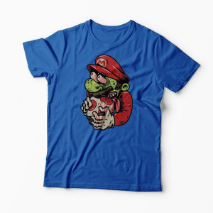 Tricou Zombie Mario - Bărbați-Albastru Regal